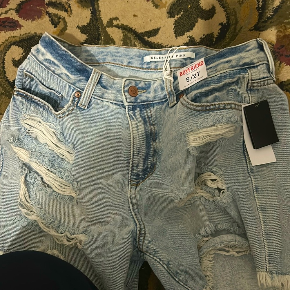 HIGH rise Jean shorts